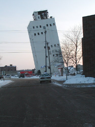 The Zip Feed Tower after the implosion