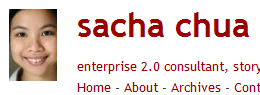 Partial Screenshot from Sacha's Site
